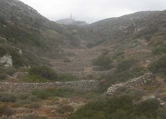 Stone walls to keep the soil