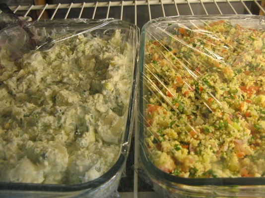 potato salad & taboule