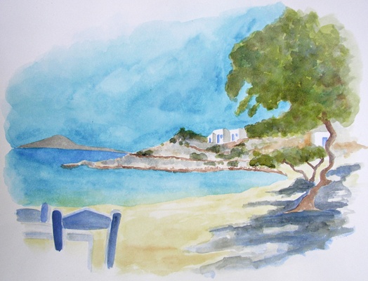 Beach in Paros