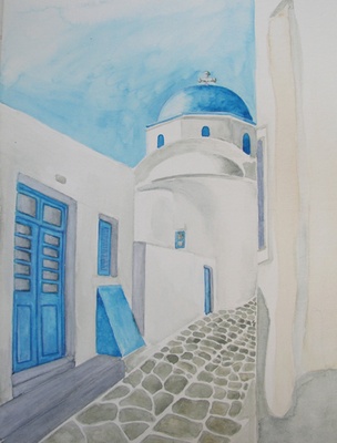 Street in Paroikia, Paros