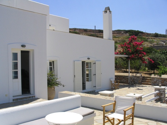 The front terrace
